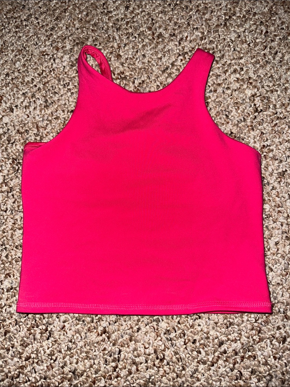 all in motion Bright Hot Pink Girls' Crop Tank Top
